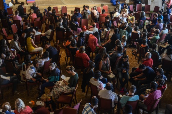 Children, young people and adults working together at CATS 2014.